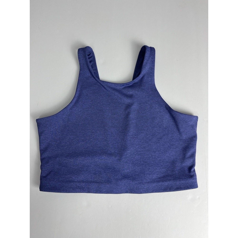 Outdoor Voices Heathered Blue Sports Bra